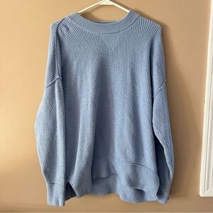 Aerie Oversized Sweater, Blue, Soft, XS